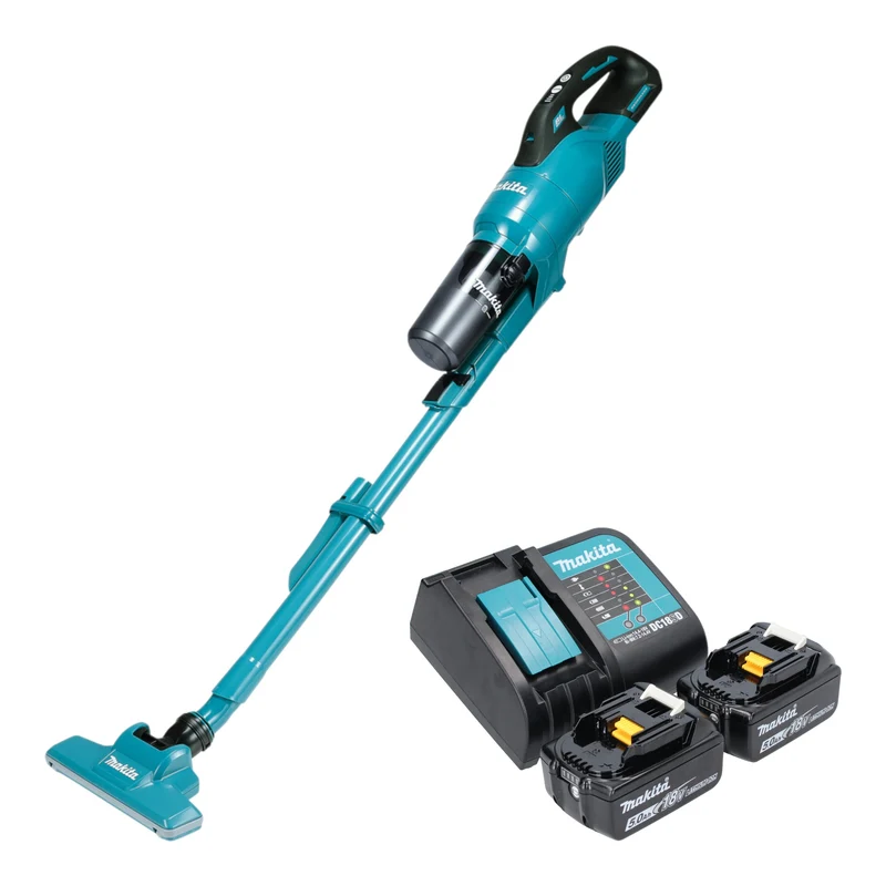 Makita DCL 286 FST2 Akku Staubsauger 18 V 0,25 l Brushless + 2x Akku 5,0 Ah + Ladegerät
