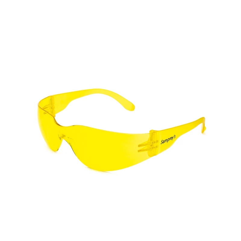 Universelle Schutzbrille Leichte Sicherheitsbrille UV400 Filter Kratzfest Arbeitsbrille hochwertiges gelbes Glas