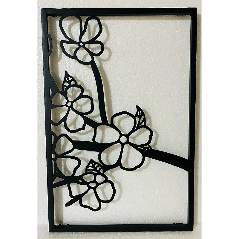 Dekorative florale Metallwandkunst-Panel Karnz