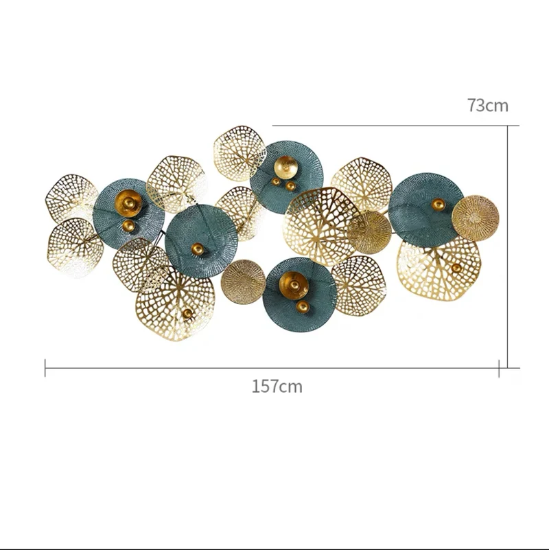 Abstrakte Floral Metall Wand Skulptur Karnz