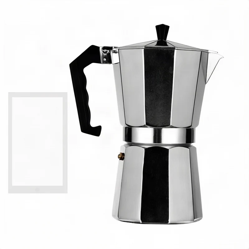 Espressokocher aus Edelstahl