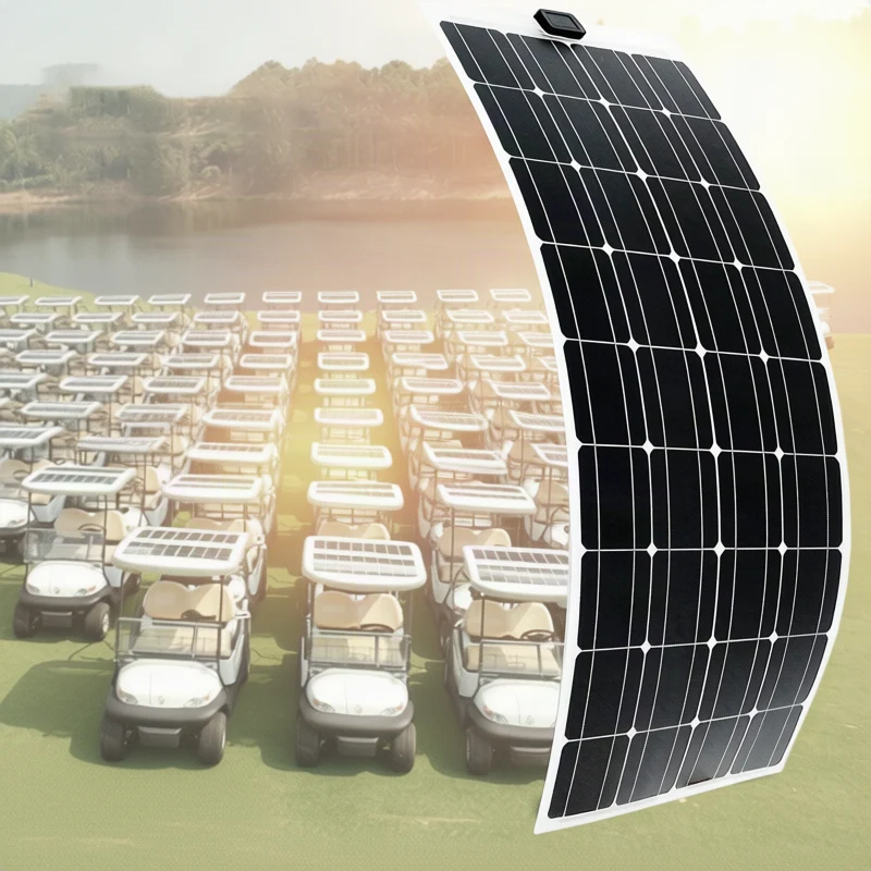Flexibles Solarmodul, monokristallin, 12V