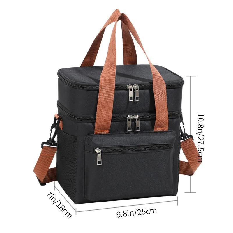 Doppelschicht isolierte Lunch-Kühltasche