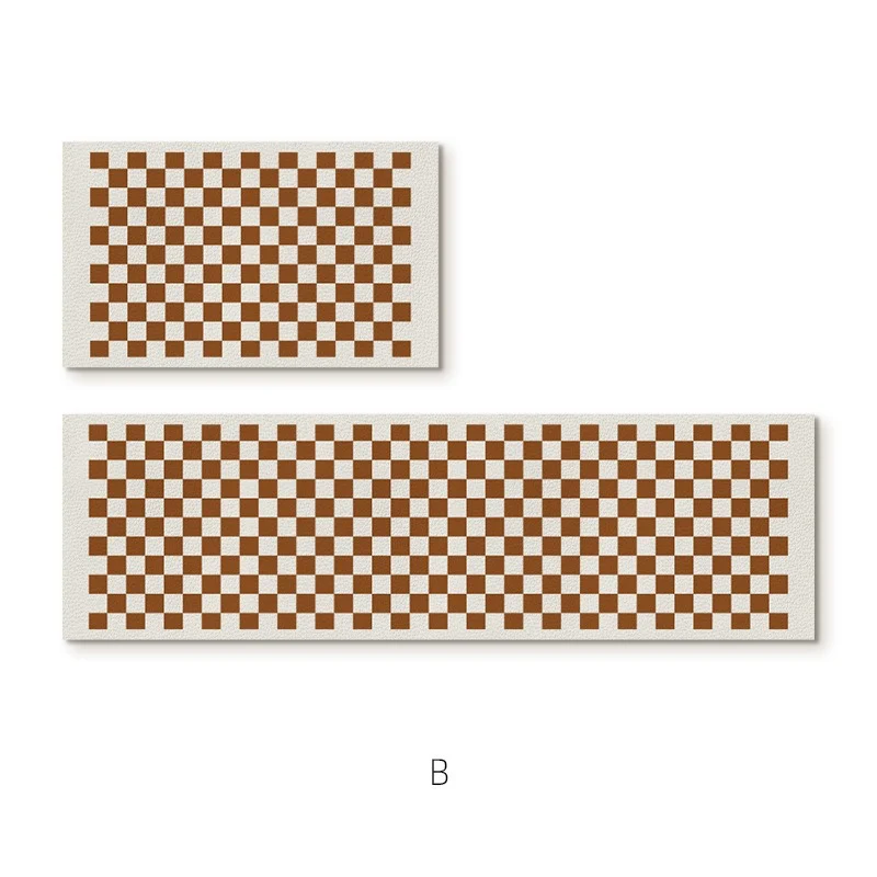 Schachbrettmuster Anti-Rutsch Läufermatte Karnz