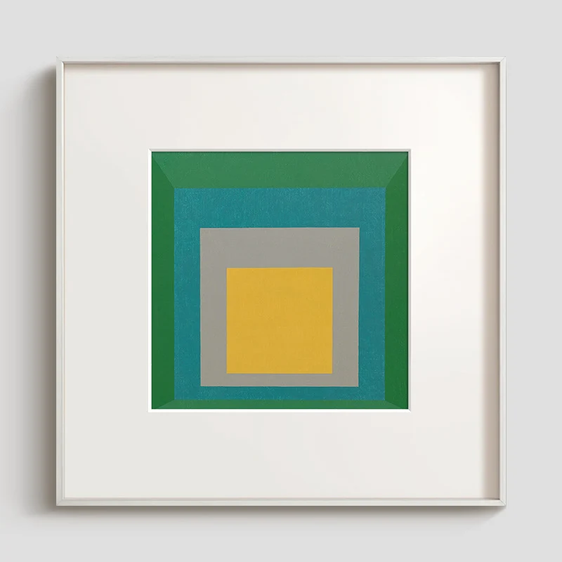 Geometrische abstrakte gerahmte Wanddekoration