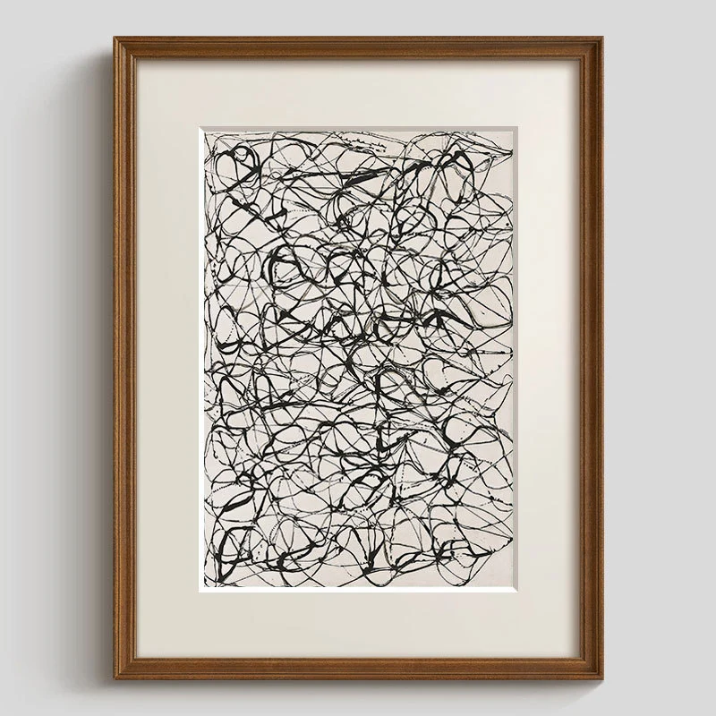 Abstrakte Linienkunst-Illustration