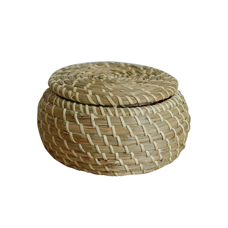 Handgefertigtes Aufbewahrungskorb-Set aus natürlichem Rattan Karnz