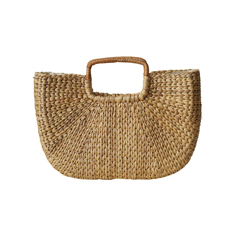 Handgefertigte Strandtasche aus geflochtenem Rattan Karnz