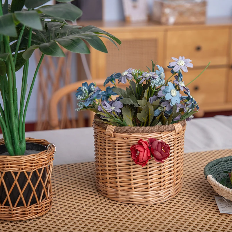Dekorative handgefertigte gewebte Blumentopf Karnz