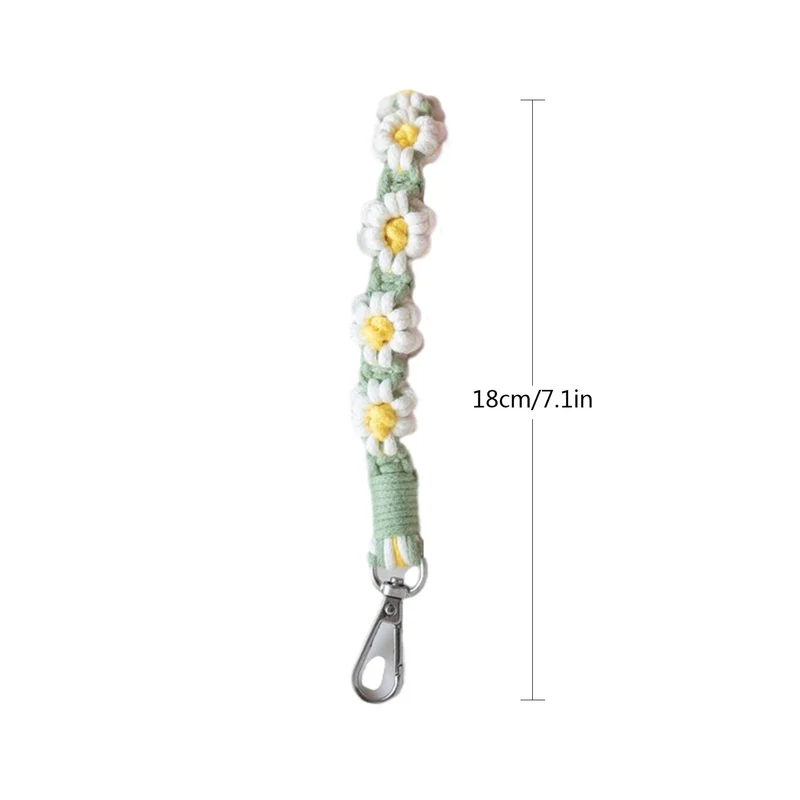 Makramee Schlüsselanhänger Halter mit floralem Design Karnz