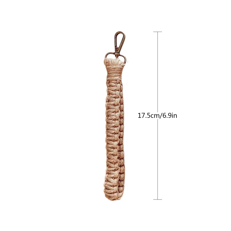 Macrame Schlüsselanhänger Halter mit Clip Karnz 1788942676