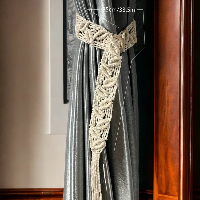 Macrame Vorhangbinder Karnz