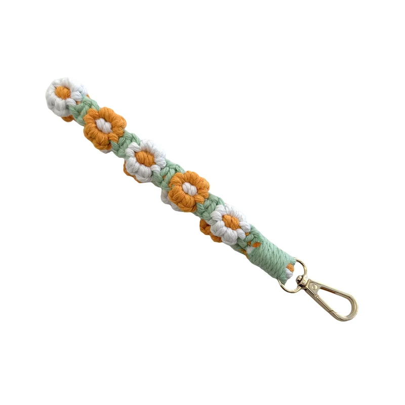 Floral Makramee Schlüsselanhänger Riemen Karnz 1788942629