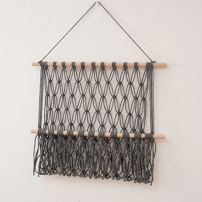 Macrame Spielzeug Aufbewahrungshängematte Karnz
