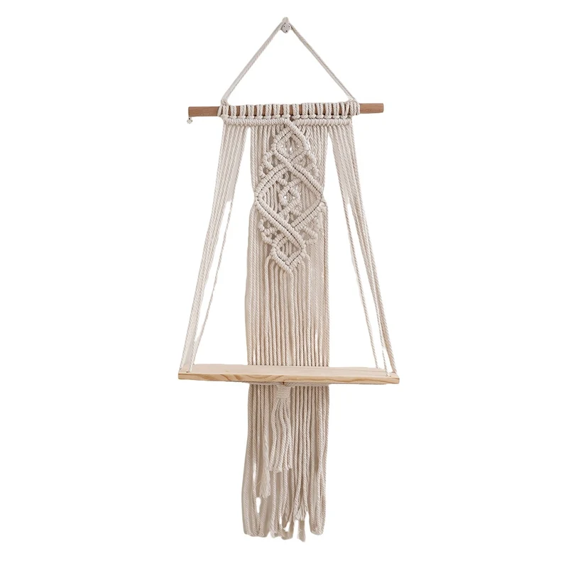 Macrame Hängeregal Organizer Karnz