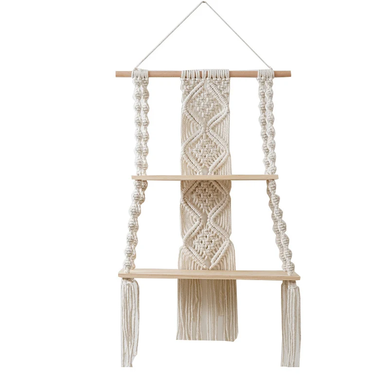 Macramé Schweberegal Organizer Karnz