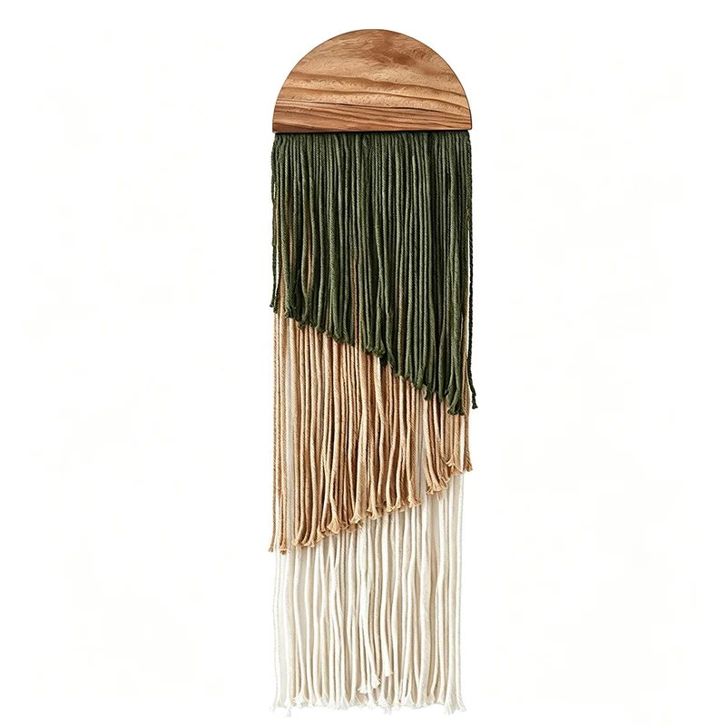 Dekorative Macramé Wandkunst Karnz
