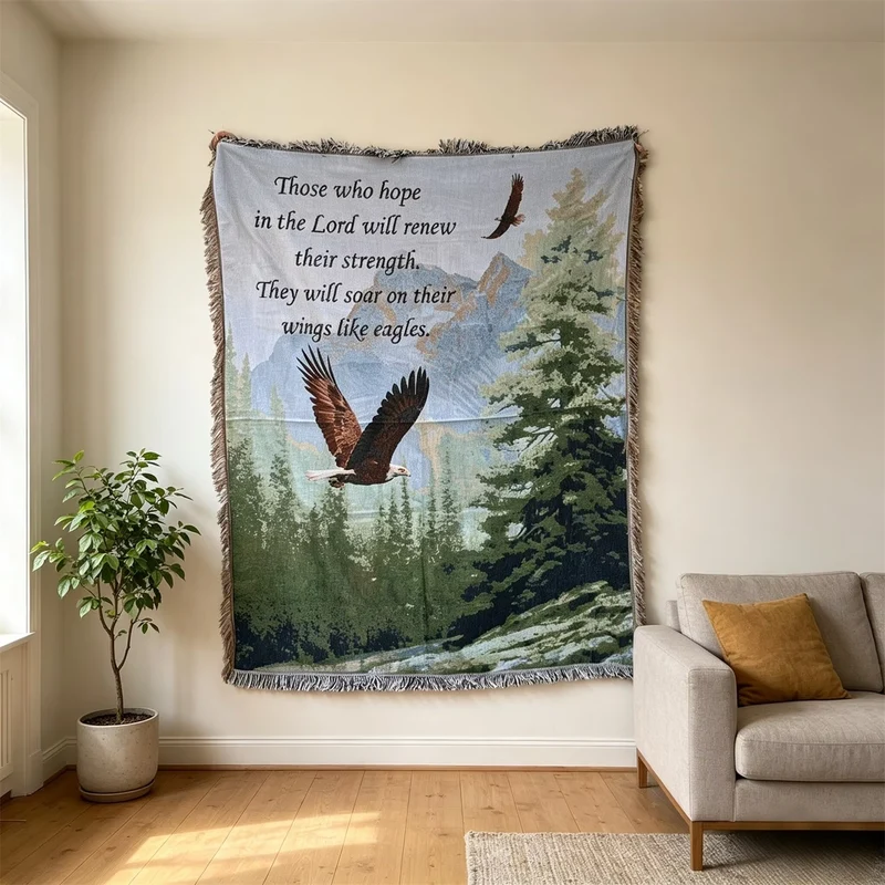 Inspirierende Wandteppich Wurfdecke