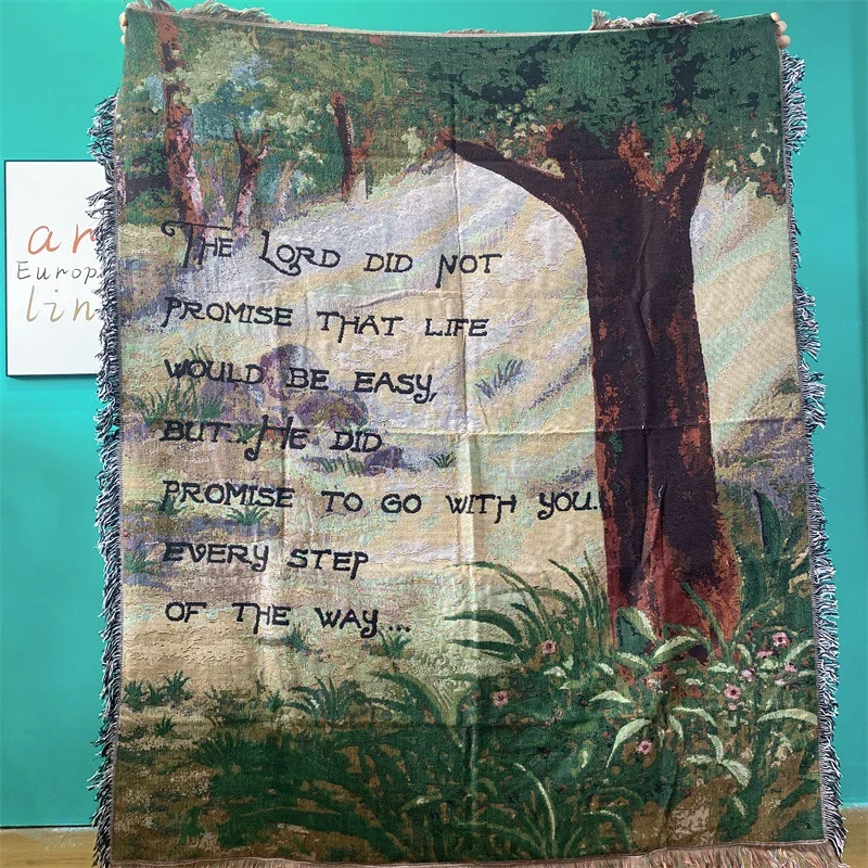 Inspirierende Wandteppich-Wurfdecke