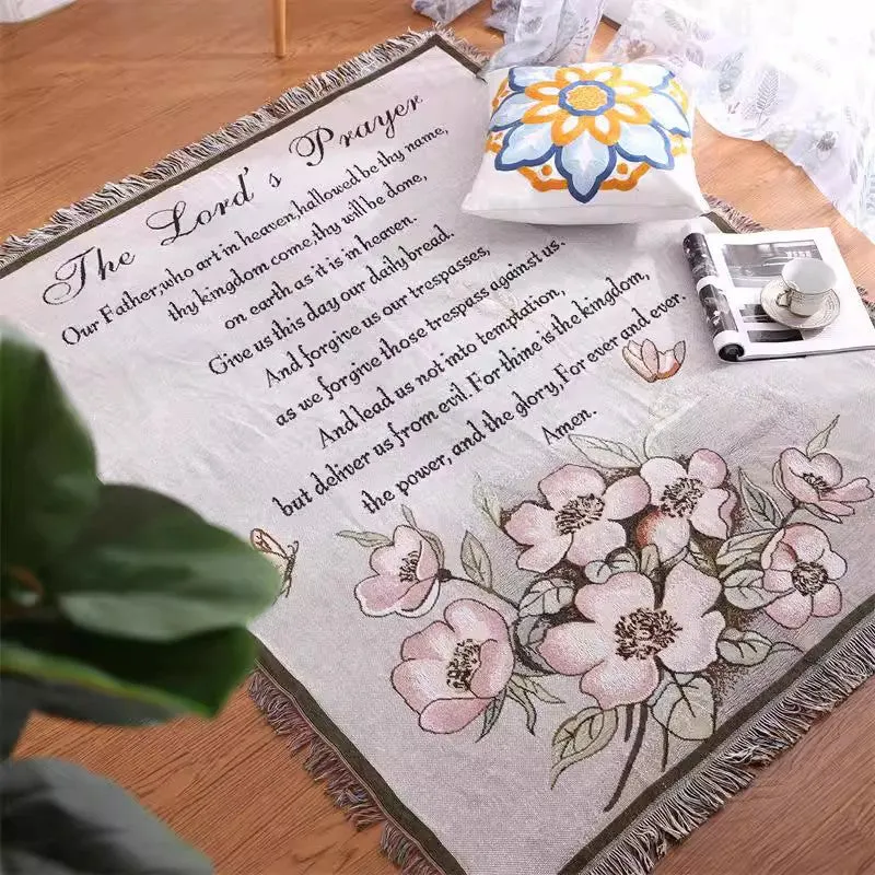 Inspirierendes Gebet Wandteppich