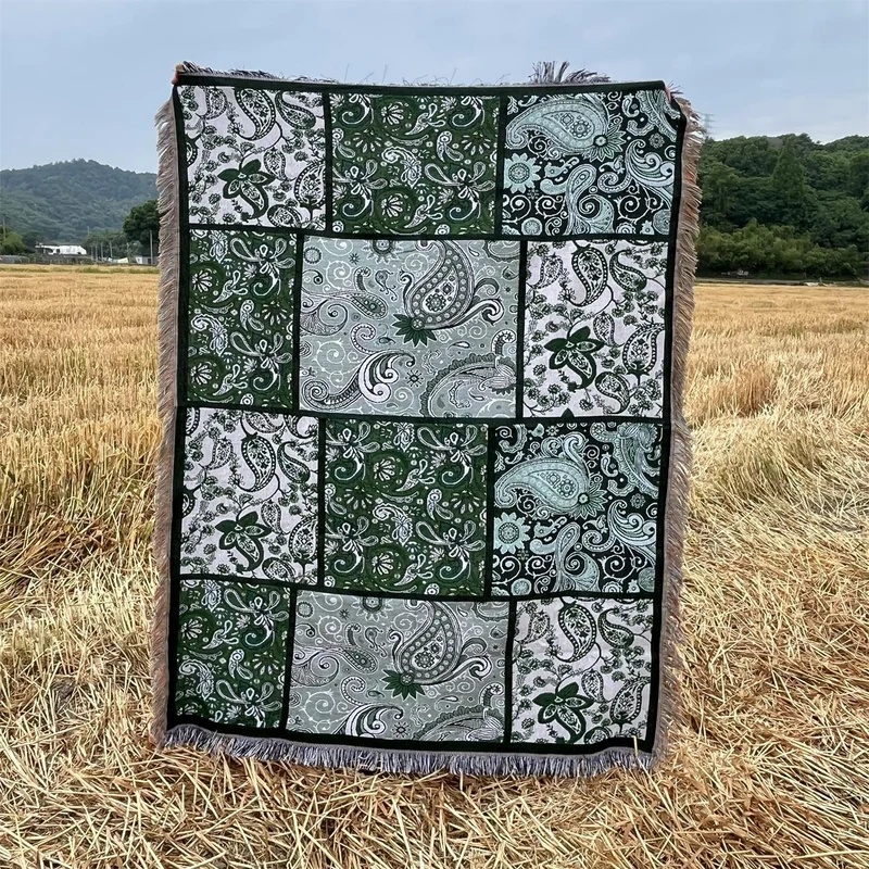 Dekorative Patchwork-Wurfdecke