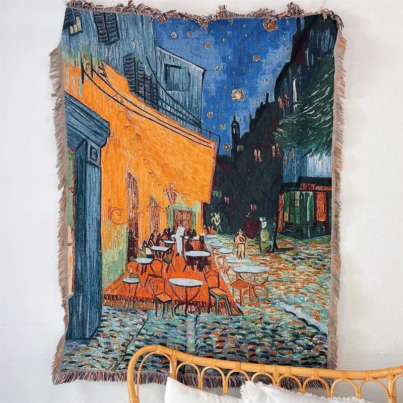 Künstlerisch vintage-inspirierte Wandbehangwurfdecke