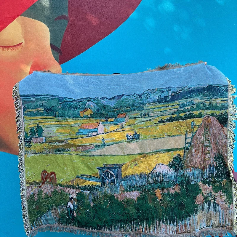 Künstlerischer Landschafts-Tapisserie-Wurf