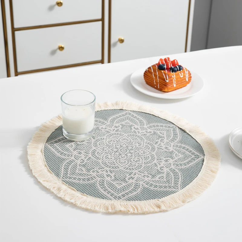 Runde Bohemian Dekor Tischmatte