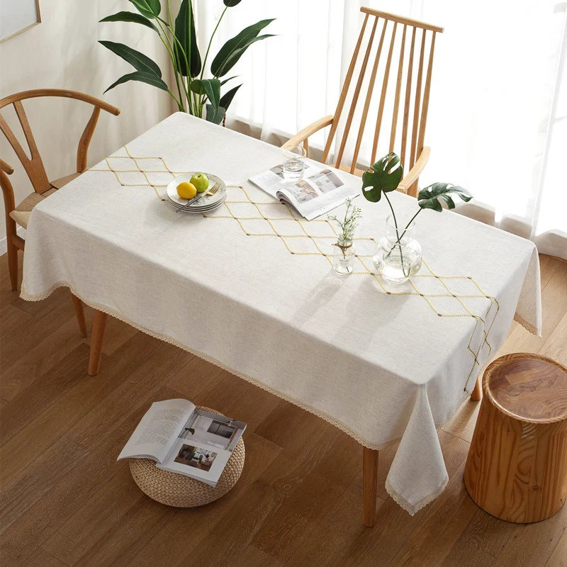 Elegante geometrische Tischdecke