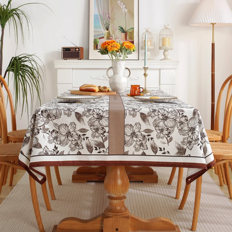 Elegante florale Design-Tischdecke
