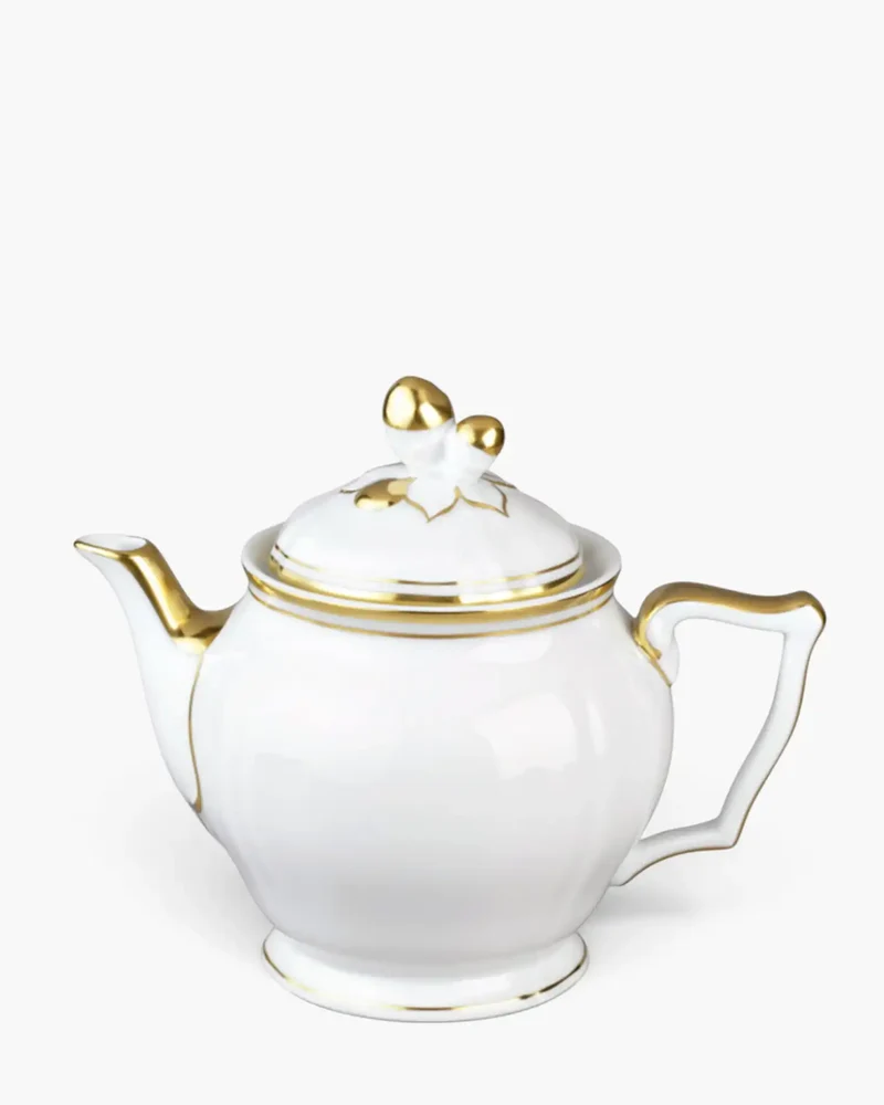 Raynaud Polka teapot in Limoges porcelain