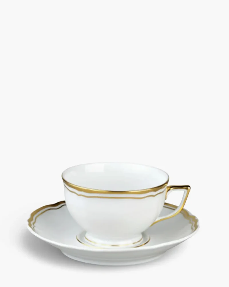 Raynaud Polka tea cup with saucer in Limoges porcelain