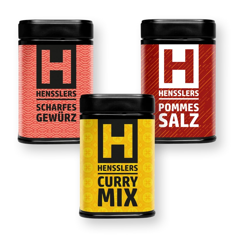HENSSLERS 3er Currywurst-Starter-Set