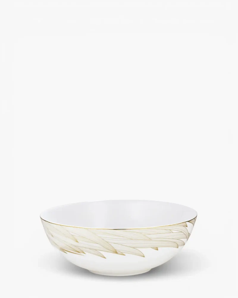 Raynaud Phénix salad bowl in Limoges porcelain with gold decoration