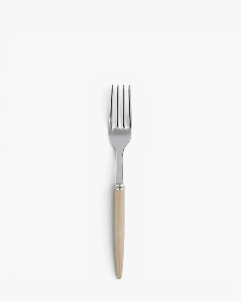 Sabre Paris Jonc stainless steel dessert fork with wood handle