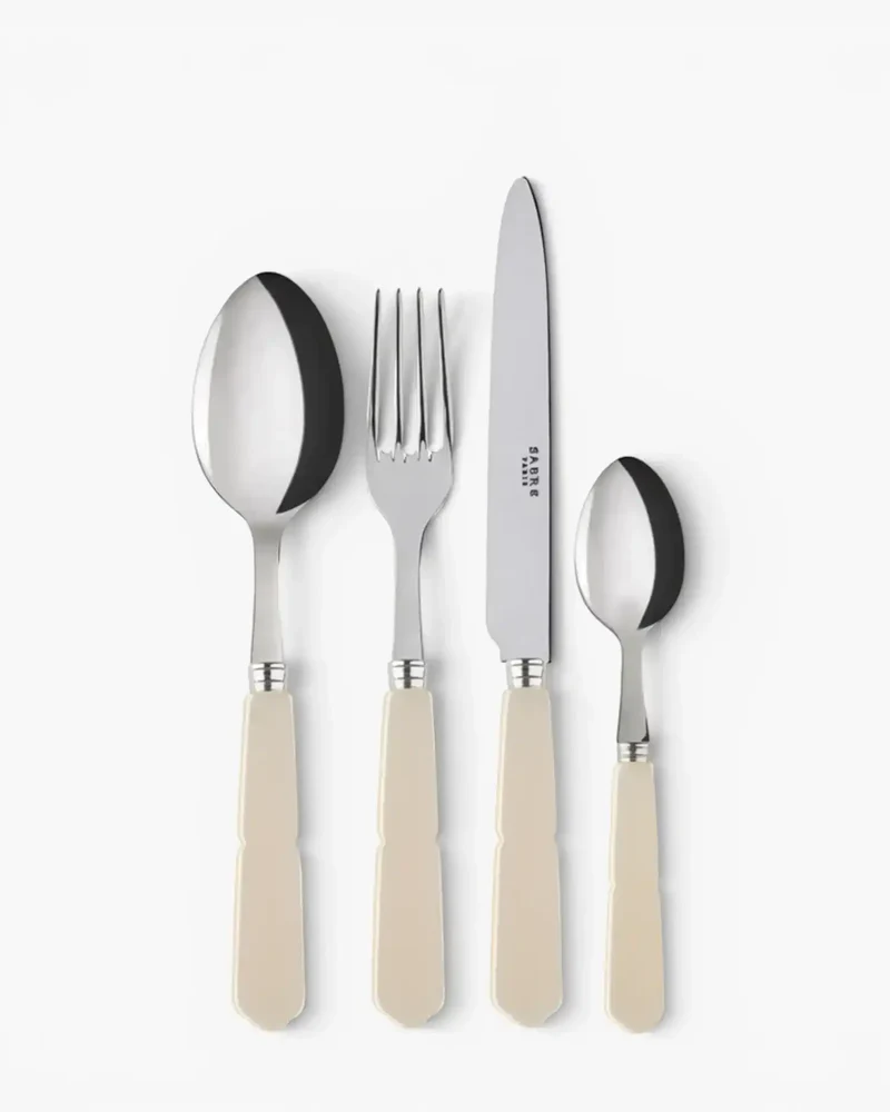 Sabre Paris Gustave 24-piece stainless steel cutlery set with acrylic handles