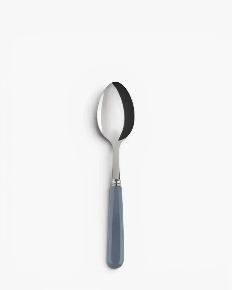 Sabre Paris Pop stainless steel dessert spoon with acrylic handle