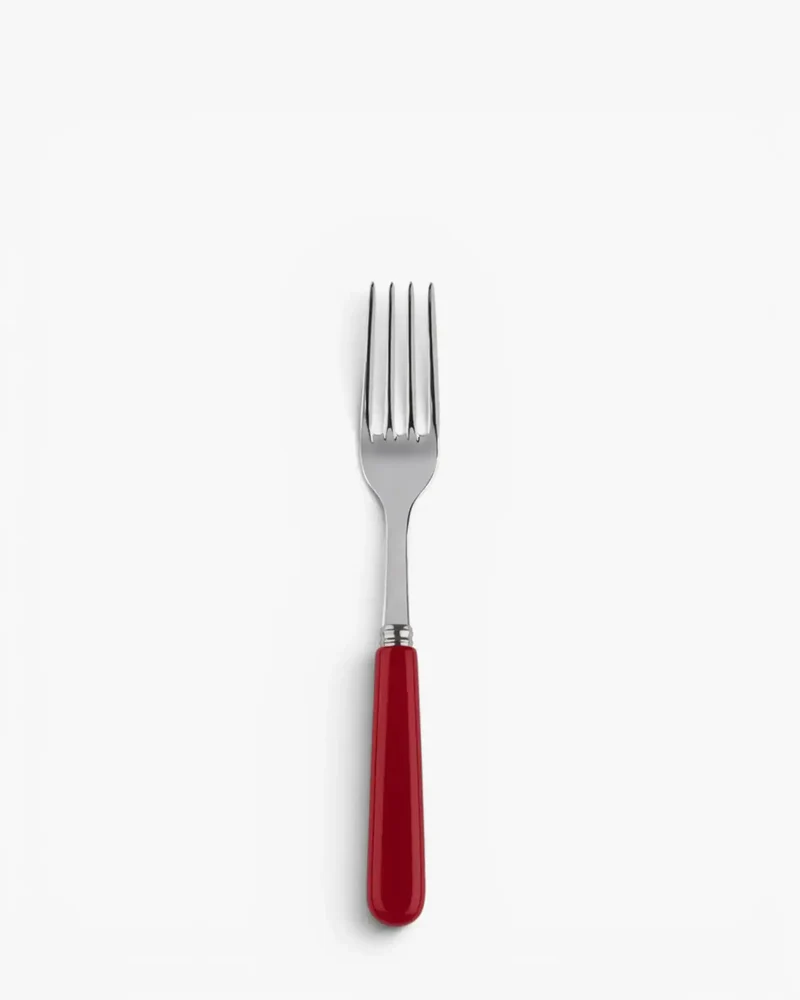 Sabre Paris Pop stainless steel dessert fork with acrylic handle