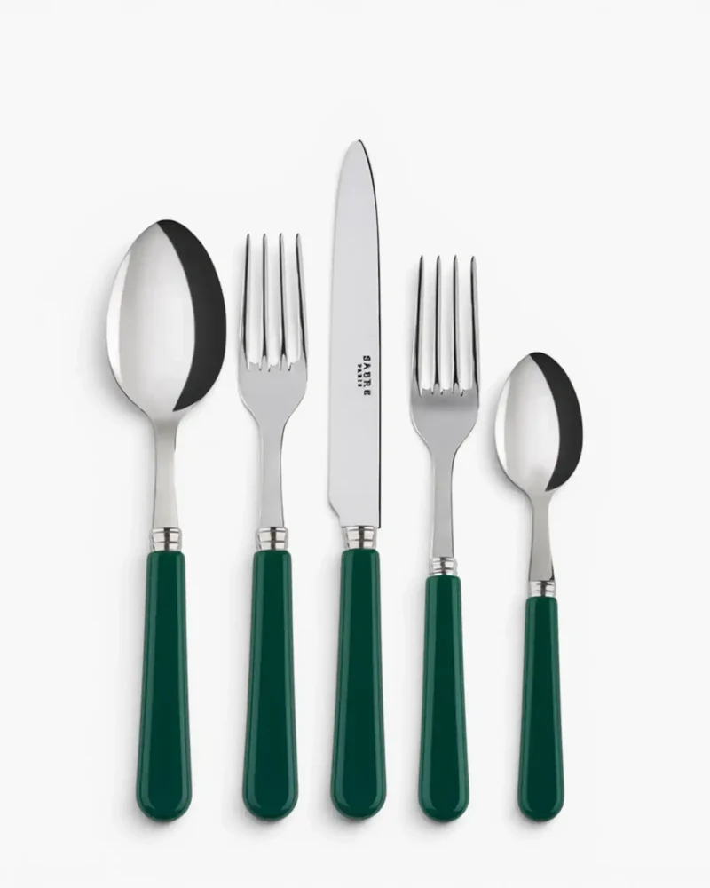 Sabre Paris Pop 5-piece stainless steel cutlery set with acrylic handles