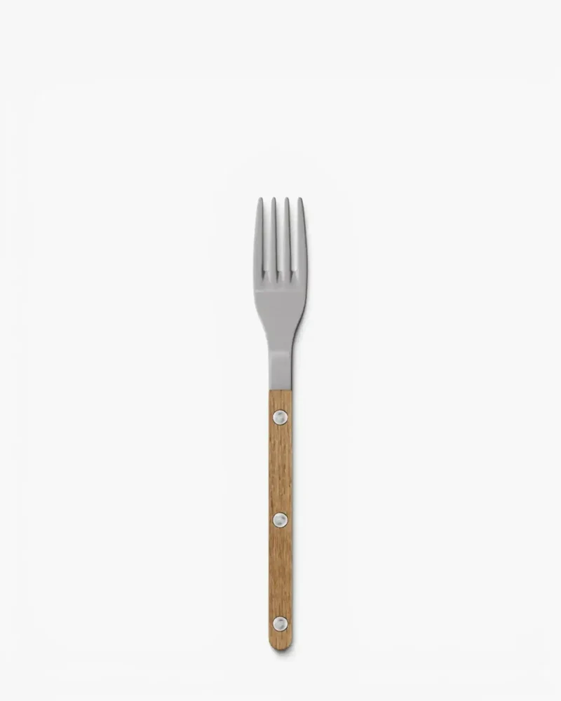 Sabre Paris Bistrot Teak stainless steel dessert fork with wood handle