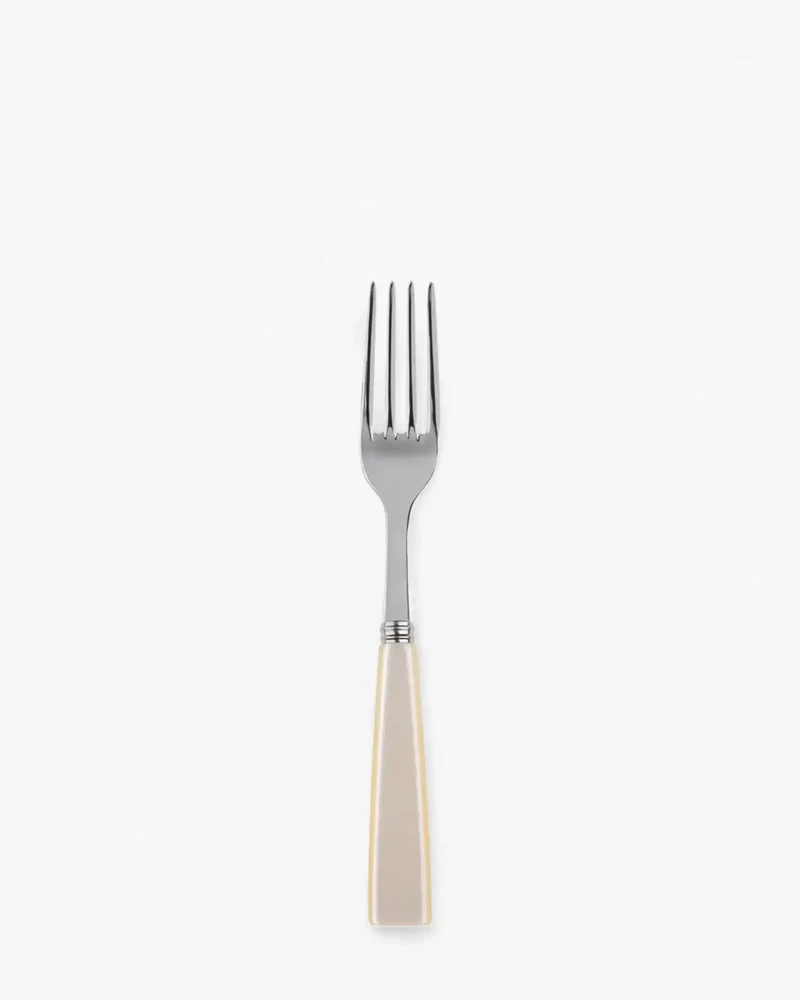 Sabre Paris Icône stainless steel dessert fork with acrylic handle