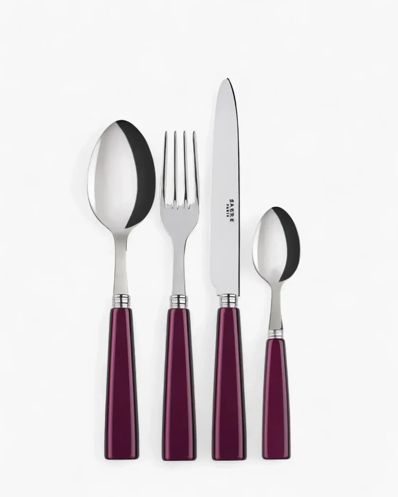 Sabre Paris Icône 24-piece stainless steel cutlery set with acrylic handles