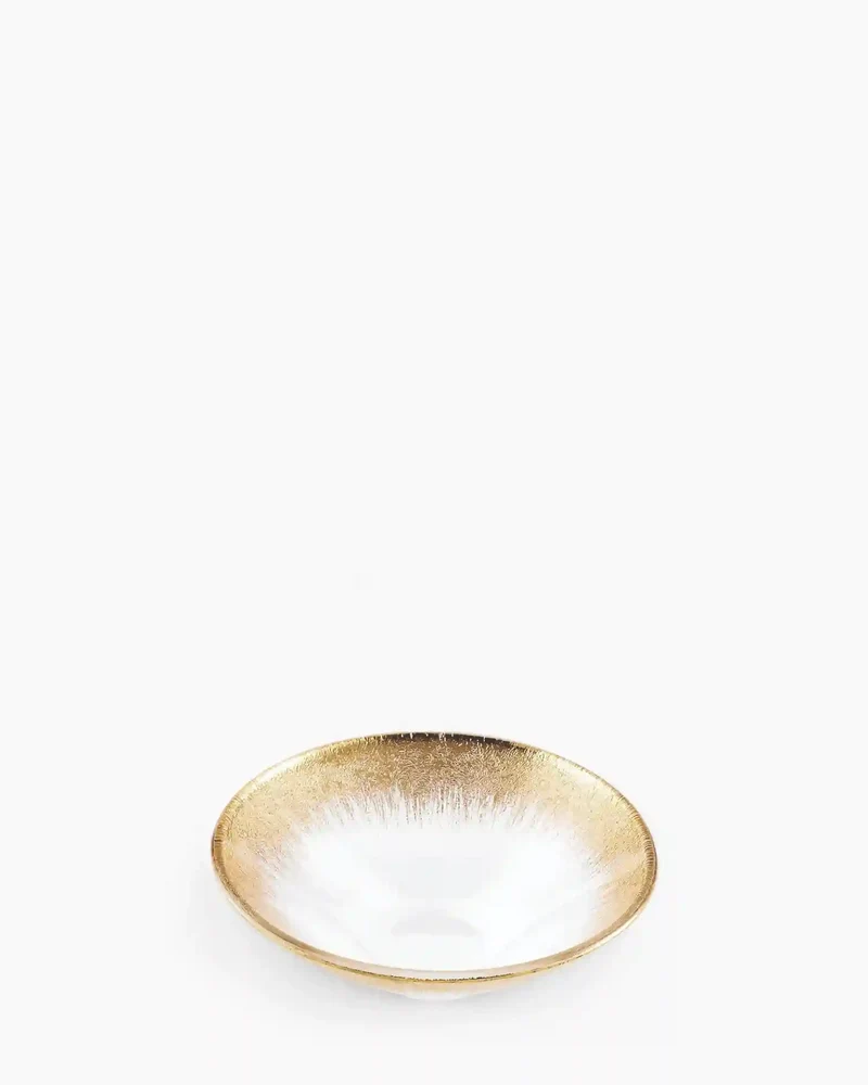 Ivv Orizzonte glass bowl with gold decoration