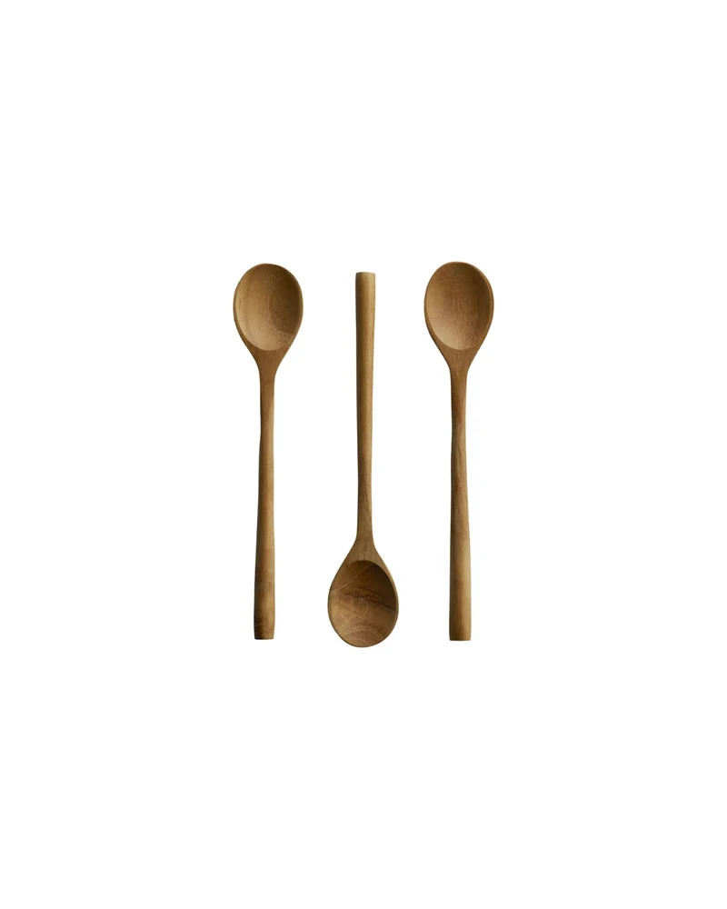 Kaffeelöffel Bunga aus Teakholz - 3er-Set