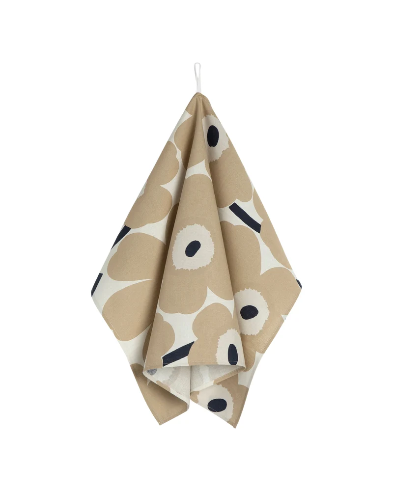 Geschirrtuch Pieni UNIKKO - Dunkelblau / Beige (2er-Set)