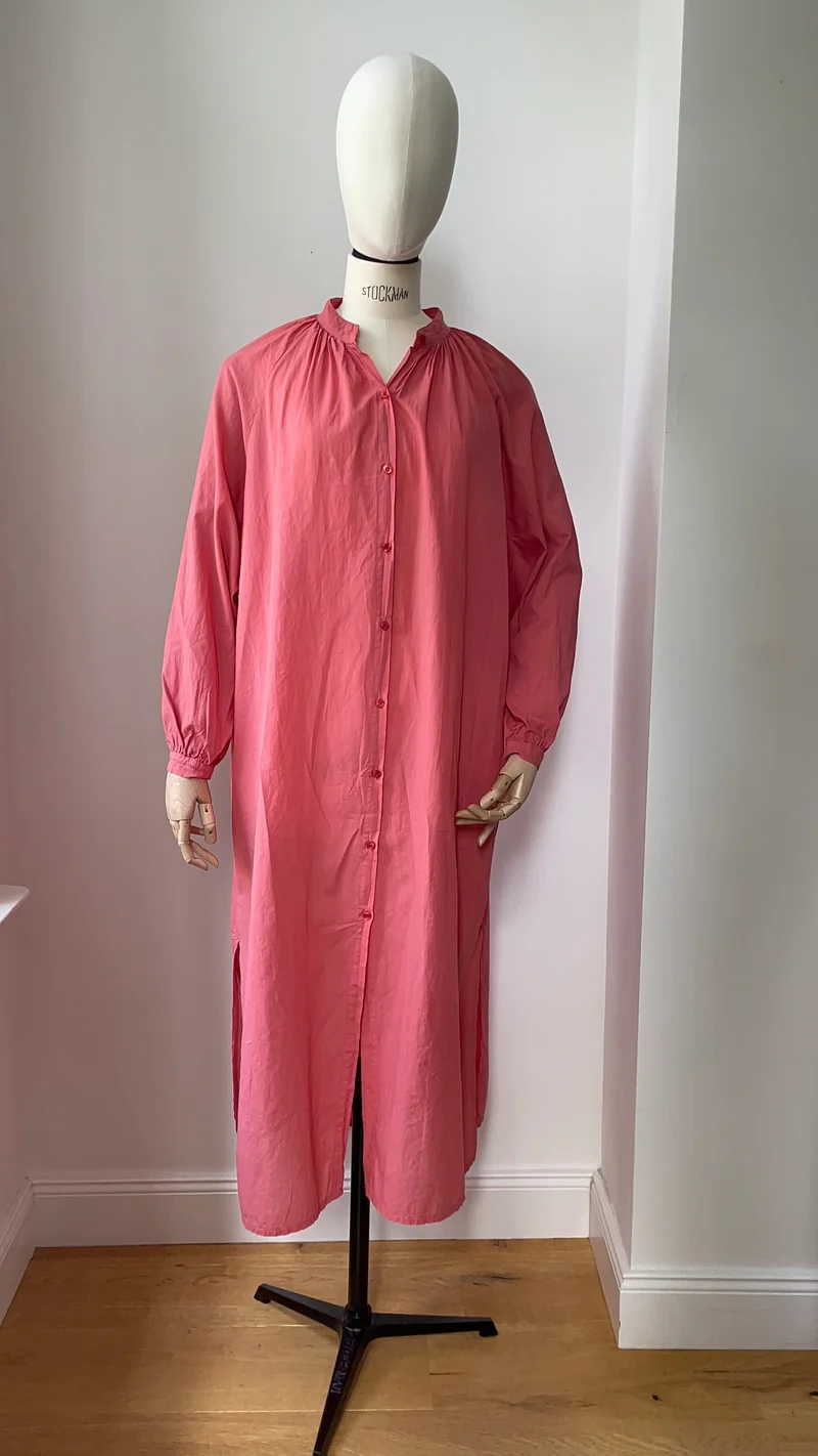 Sommerliches Blusenkleid - Rosenholz