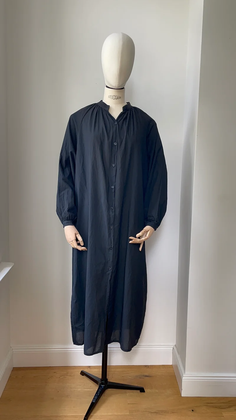 Sommerliches Blusenkleid - Schwarz