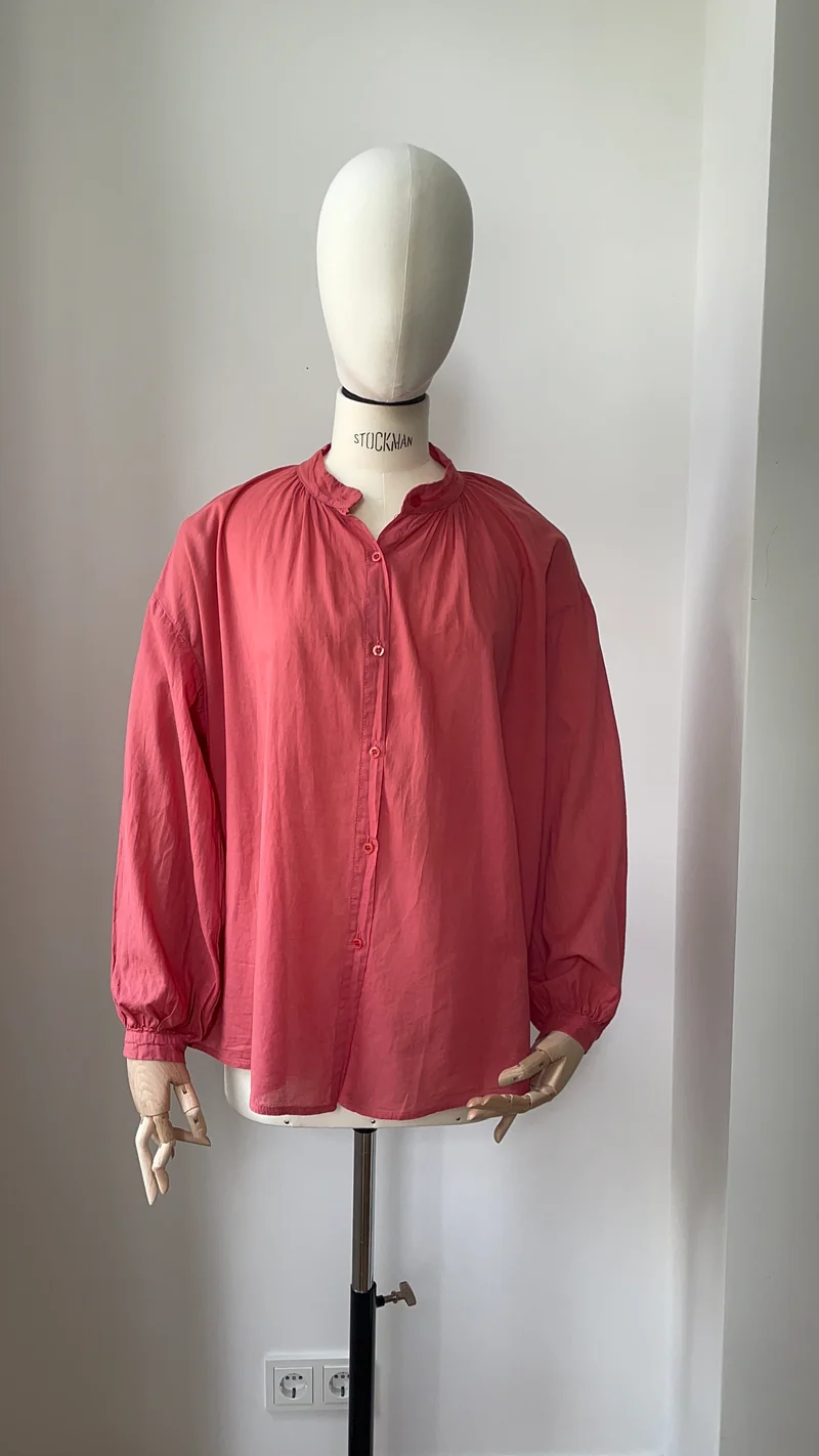 Sommerbluse - Rosenholz