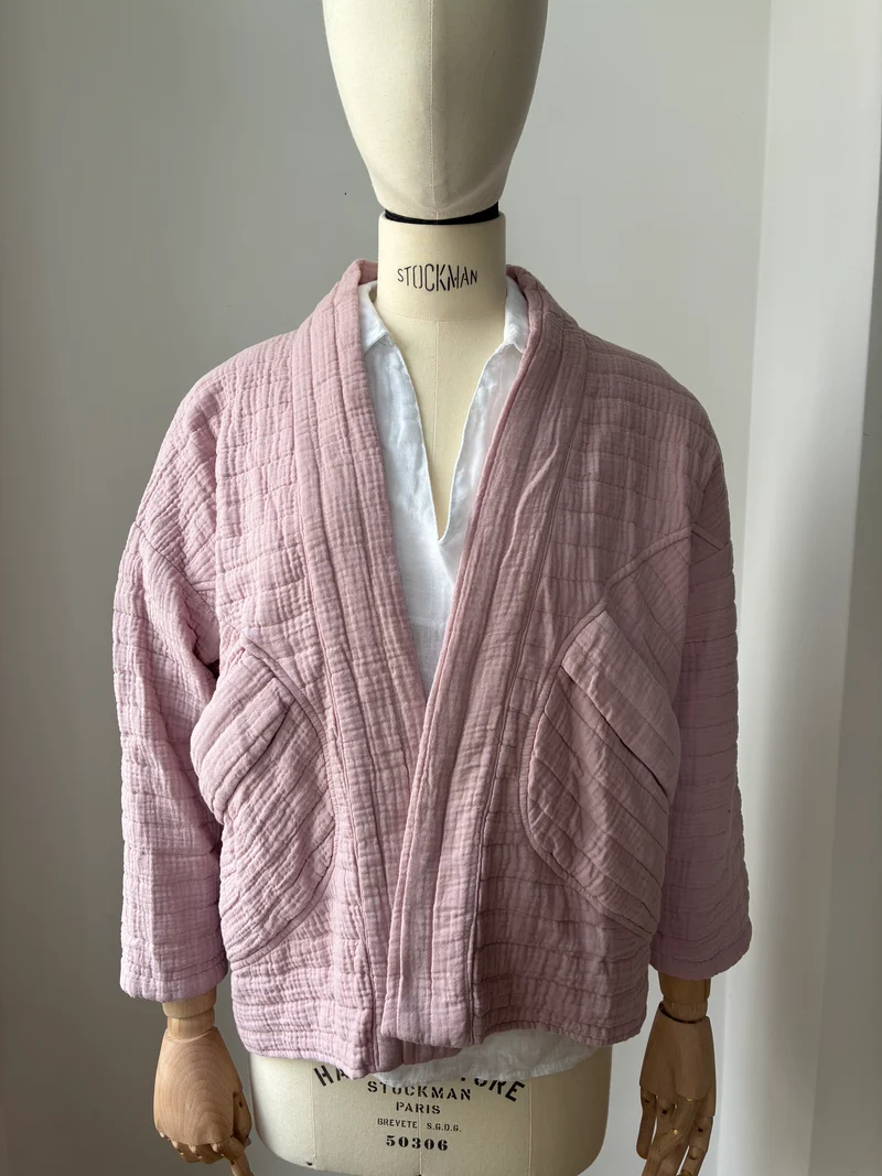 Kimono-Jacke - altrosa