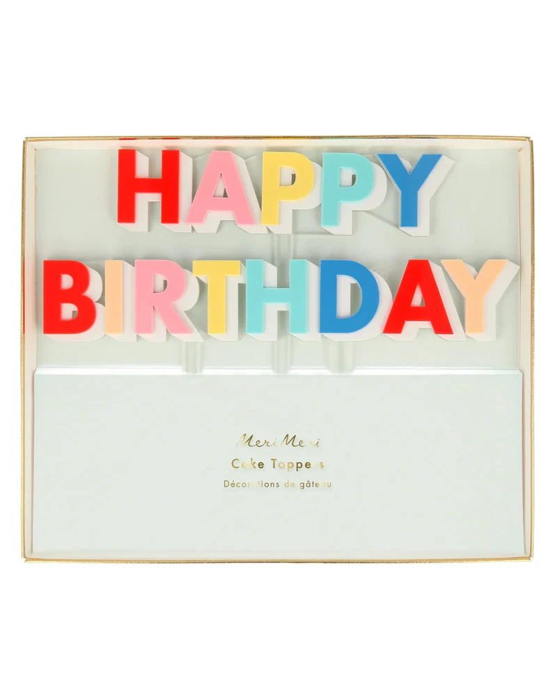 Cake Topper - Happy Birthday